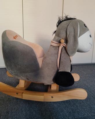 Dondolo asinello in peluche YOYO ROCK  