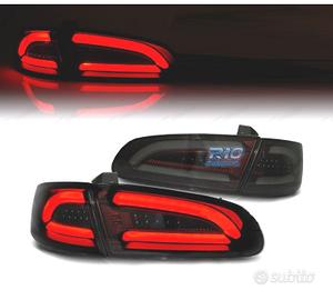 FANALI A LED BAR SEAT IBIZA 6L 02-08 ROSSO AFFUMIC