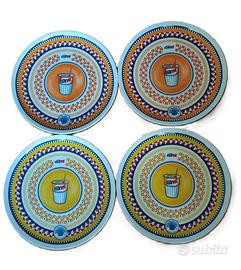 Set di 4 piatti da pizza