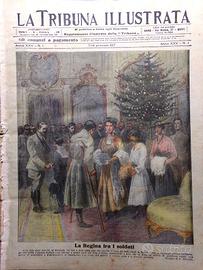 La Tribuna Illustrata 7 Gennaio 1917 WW1 Regina El