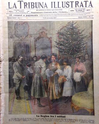 La Tribuna Illustrata 7 Gennaio 1917 WW1 Regina El