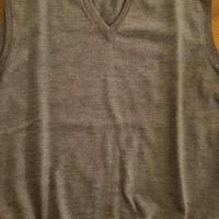 GILET GRIGIO MEDIO TAGLIA 54 PURA LANA JEAN PIERRE