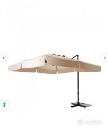 Ombrellone apertura  decentrata 290x390in tela