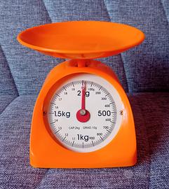 bilancia arancione anni 70 funzionante