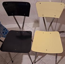 Sedie vintage in formica, 1970, set di 2