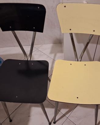 Sedie vintage in formica, 1970, set di 2