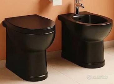 wc e bidè in ceramica neri  Villeroy & Boch nuovi 