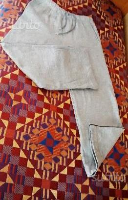 Pantalone tuta felpata grigio