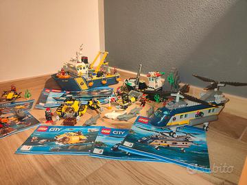 Cinque set Lego city tema Deep Sea Explorers 