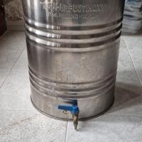 Bidone inox 50 lt con rubinetto