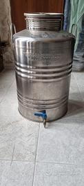 Bidone inox 50 lt con rubinetto