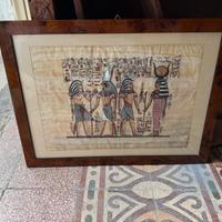 Quadro Papiro Egiziano originale dipinto a mano