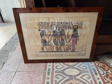 Quadro Papiro Egiziano originale dipinto a mano