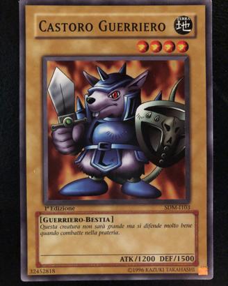 Yugioh castoro guerriero sdm i103 comune 1ª