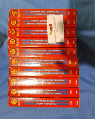 Lotto 58 VHS dragon ball Z GT 