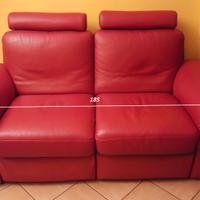 Divano Natuzzi Rosso - Motorizzato