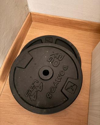 Dischi palestra 28mm 5, 10, 15, 20kg,rastrelliera