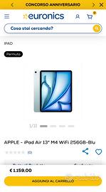 IPAD AIR 13 M4 Nuovo