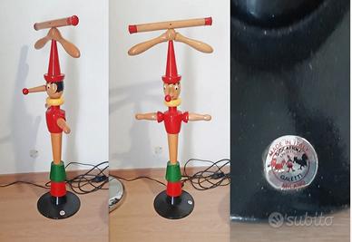 RARO PINOCCHIO SERVOMUTO GALETTI LEGNO ANNI 50 alt
