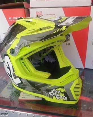 Casco cross ls2 mx437 fast evo mini crusher junior