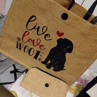 Borsa con scritta dog