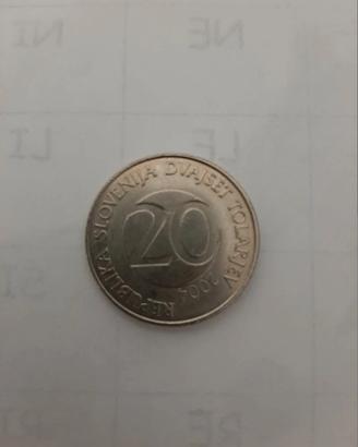 Moneta 20 Tolarjev Slovenia 