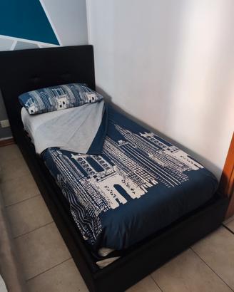 letto una piazza con contenitore 