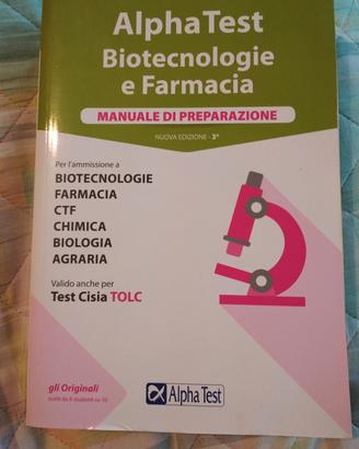manuale alpha test biotecnologie e farmacia 