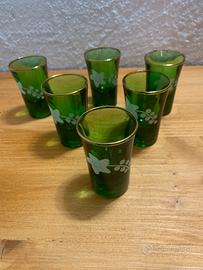 Set 6 bicchieri vintage