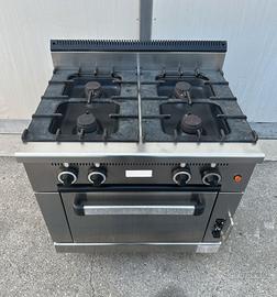 Cucina a 4 fuochi con forno