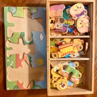 Puzzle orsi in legno