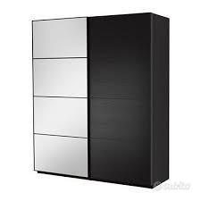 armadio pax ante scorrevoli marrone scuro