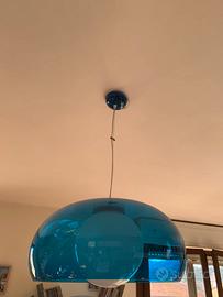 Set di due lampadari di design in plexiglass