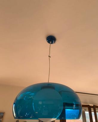 Set di due lampadari di design in plexiglass