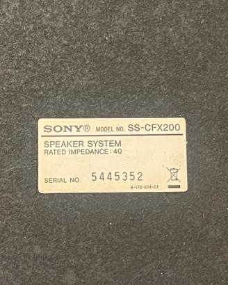 Casse acustiche Sony SS-CFX200