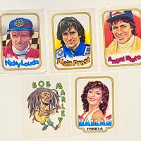 5 figurine Panini stickers anni 80 rare