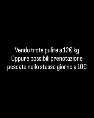Trote iridea o qualche salmonata se capita