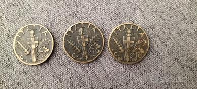 3 monete da 10 centesimi 1940-1941 serie Impero