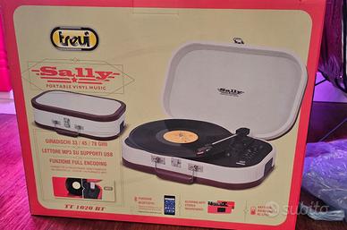 Giradischi vintage portabile a valiggetta