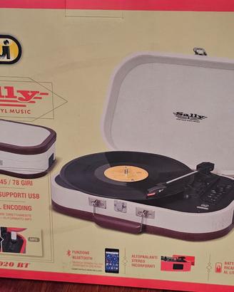 Giradischi vintage portabile a valiggetta