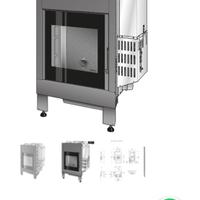 Camino/stufa pellet montegrappa 15.5kw come nuova