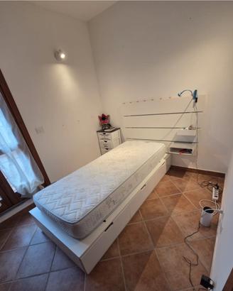 letto singolo con cassettiera ikea