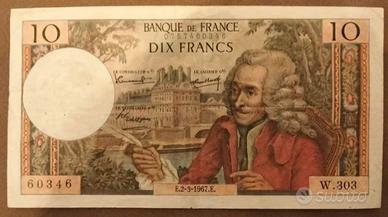 Francia-10 franchi(1967)