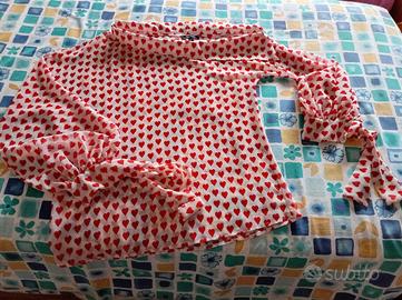 Blusa donna asimmetrica Denny Rose taglia L