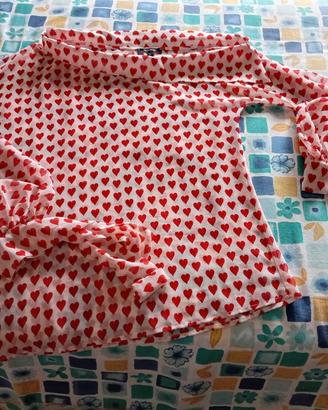 Blusa donna asimmetrica Denny Rose taglia L
