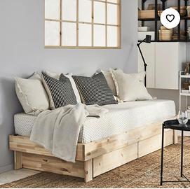 Letto Glamberget Ikea con doppio materasso mai uti