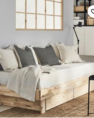 Letto Glamberget Ikea con doppio materasso mai uti