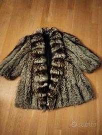 pelliccia Cappotto volpe argentata taglia 44/46