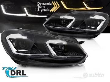 FARI ANTERIORI VW GOLF 6 FRECCIA LED DINAMICA NERI