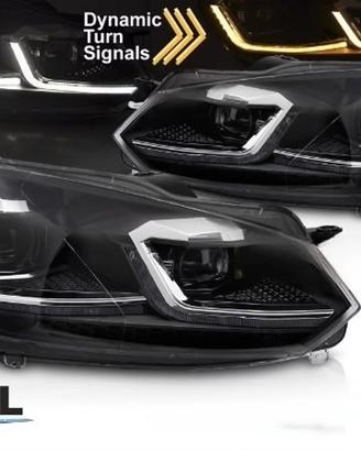 FARI ANTERIORI VW GOLF 6 FRECCIA LED DINAMICA NERI